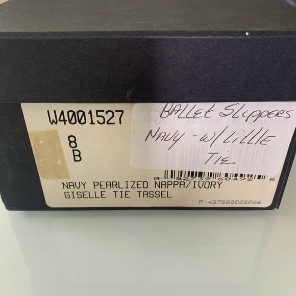 Ralph Lauren silver/navy leather loafers - Picture 6 of 7